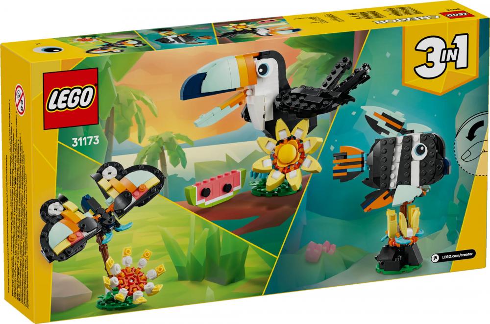 LEGO® Creator Wilde Tiere: Tropischer Tukan 225 Teile 31173