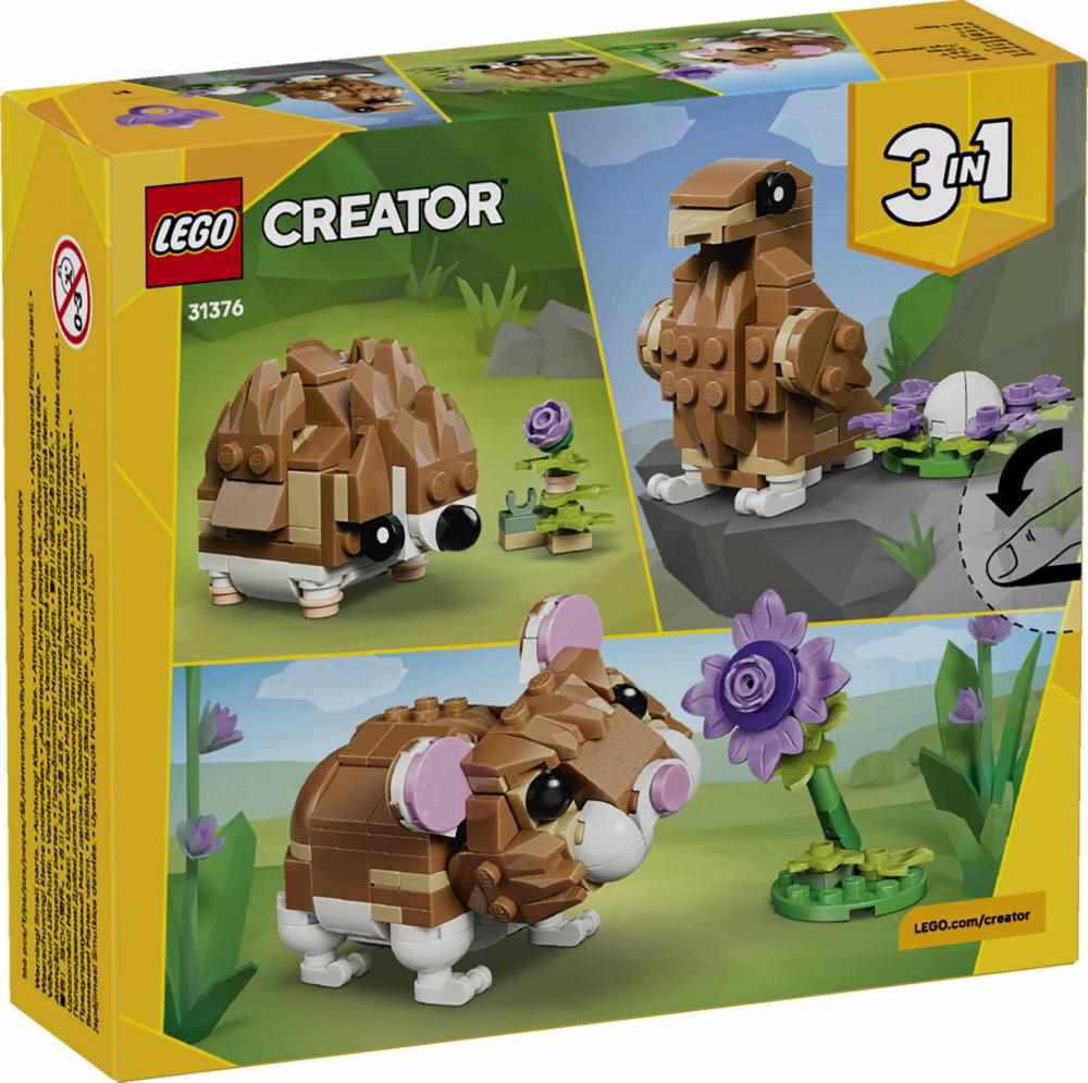 LEGO® Creator Niedlicher Hamster mit Blume 166 Teile 31376