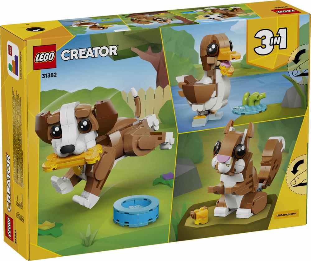 LEGO® Creator Niedliche Tiere Verspielter Welpe 336 Teile 31382