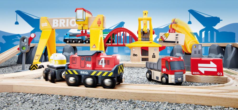 Brio World Eisenbahn Set Frachten Set Deluxe 54 Teile 33097
