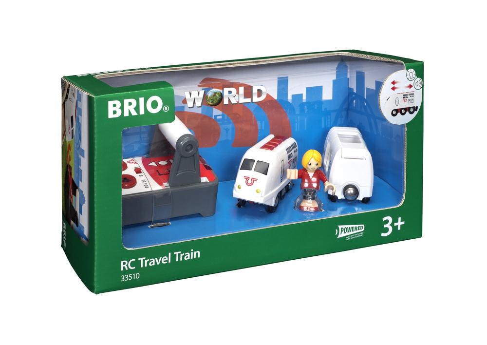 Brio World Eisenbahn Zug IR Express Reisezug mit Fernsteuerung 4 Teile 33510