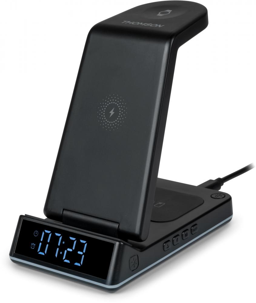 Thomson 4-in-1 Wecker, Ladestation, Nachtlicht CL750IS Android schwarz TH387926