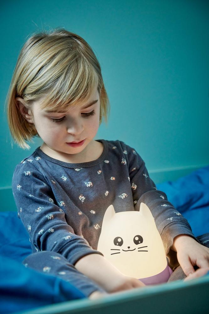 Bigben Nachtlicht Lumin´Us Cat Katze dimmbar mit Timer AU388053