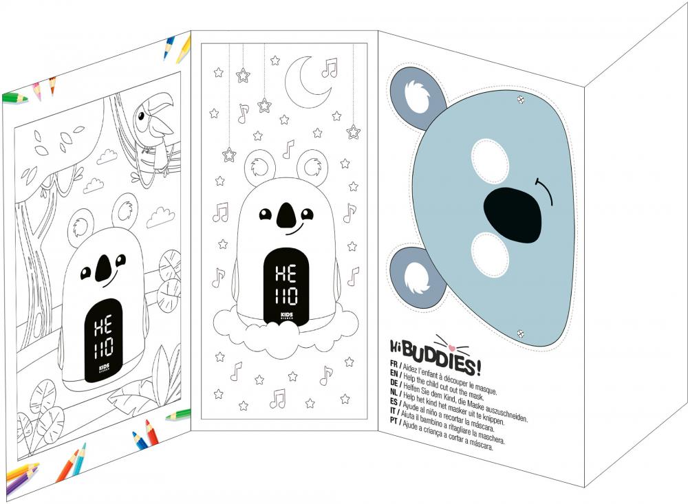 Bigben Kids Wecker und Nachtlicht HELLO Koala dimmbares Display AU388138