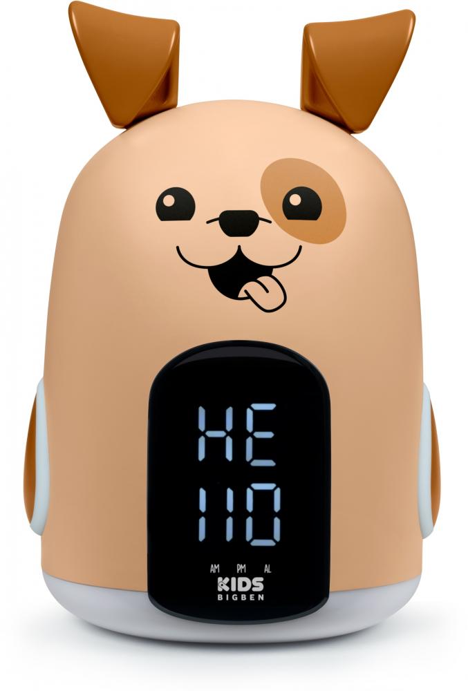 Bigben Kids Wecker und Nachtlicht HELLO Dog Hund dimmbares Display AU388152