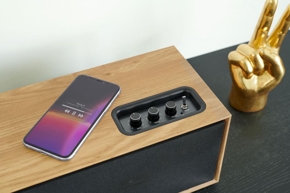 Thomson Bluetooth Regallautsprecher Cosy Range WS702 Holz braun TH388176