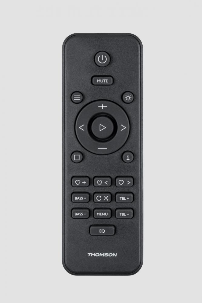 Thomson Bluetooth Kompaktanlage Induktion MIC300IBT USB Radio AUX-IN schwarz Holz braun TH388657