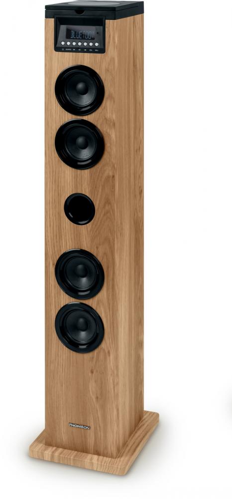 Thomson Bluetooth Soundtower DS122CD Soundsystem USB Radio schwarz Holz braun TH388893