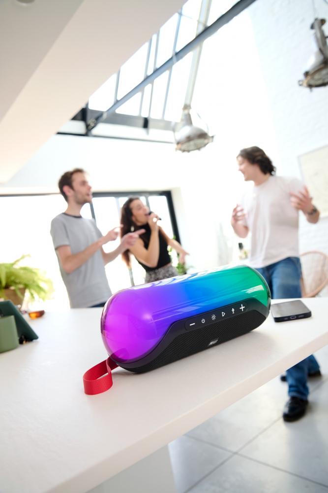 Bigben Bluetooth portabler Lautsprecher Party Lite 2. Gen Disco Licht LED Mikrofon AU389098