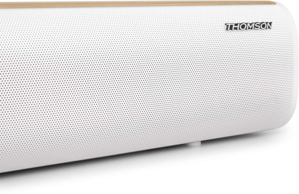 Thomson Bluetooth Soundbar SB401BT Soundsystem weiß Holz braun TH389173