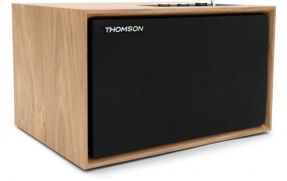 Thomson Bluetooth Lautsprecher Holz WS302 schwarz TH389647