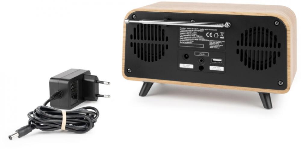 Thomson Bluetooth Radiowecker & Lautsprecher RT850DABBT Retro-Eleganz DAB TH389708