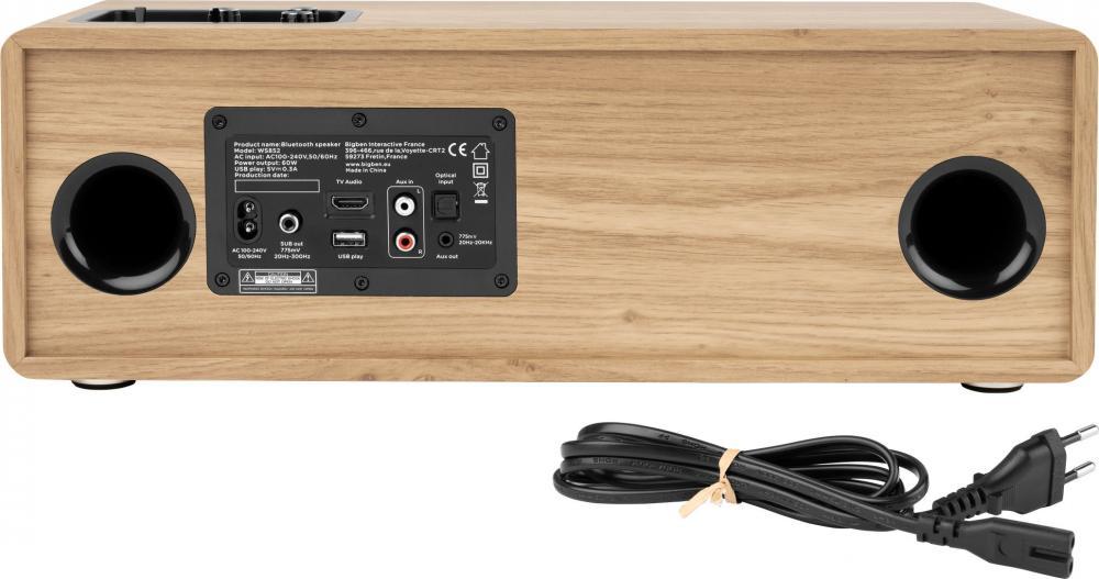 Thomson Bluetooth Regallautsprecher Cosy Range WS852 Holz braun TH389739
