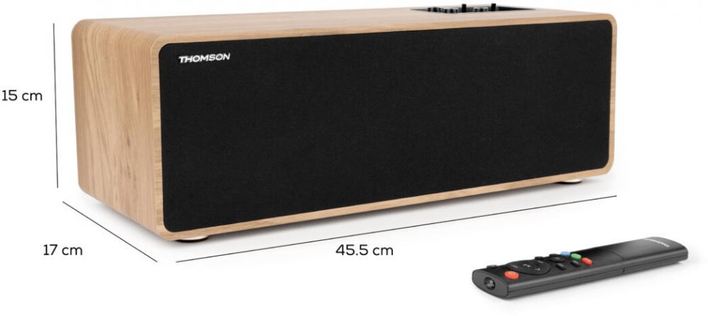 Thomson Bluetooth Regallautsprecher Cosy Range WS852 Holz braun TH389739