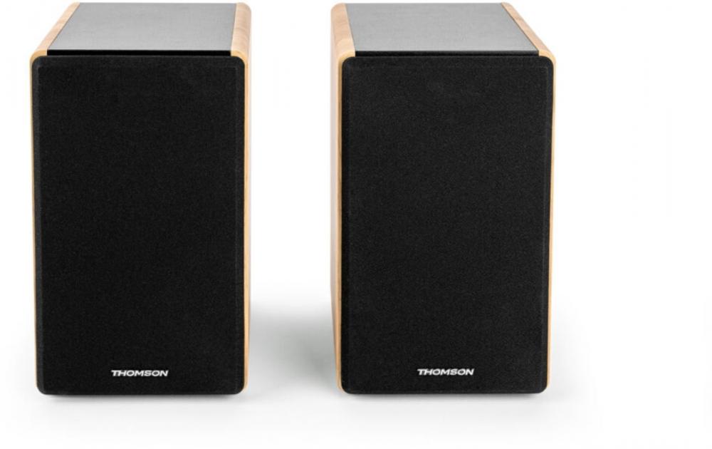 Thomson Bluetooth 2 Regallautsprecher Home WS902DUO Holz braun TH390018