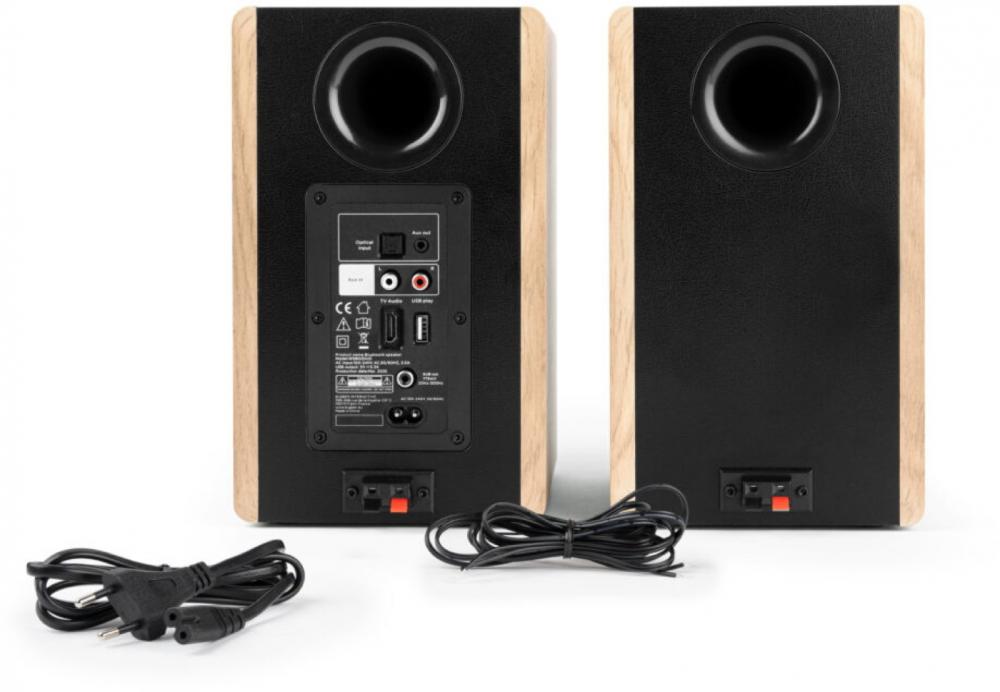 Thomson Bluetooth 2 Regallautsprecher Home WS902DUO Holz braun TH390018