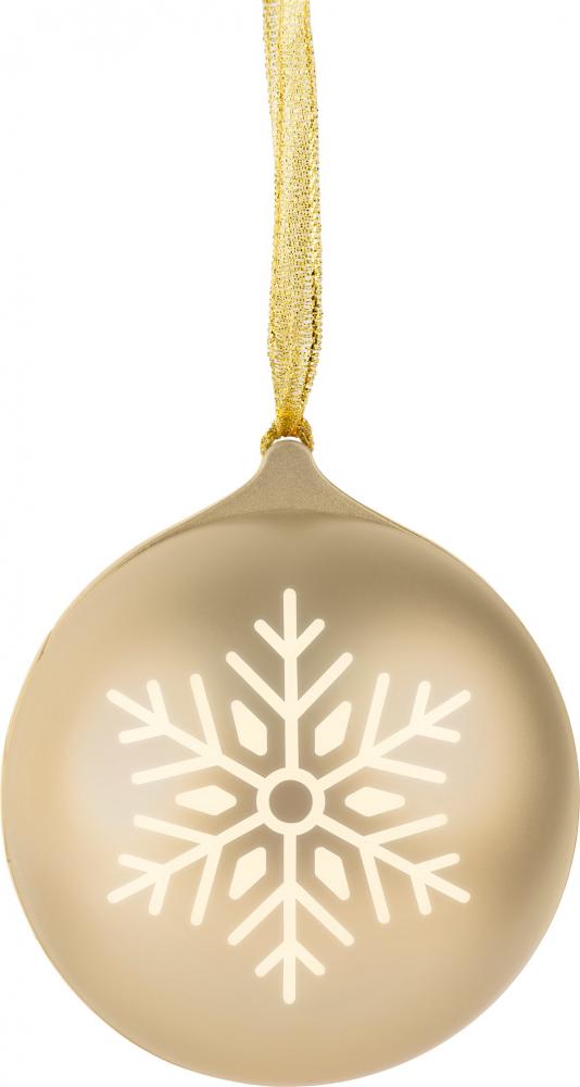 Bigben Bluetooth portabler Lautsprecher EPOK Leuchtende Weihnachtskugel gold AU390094