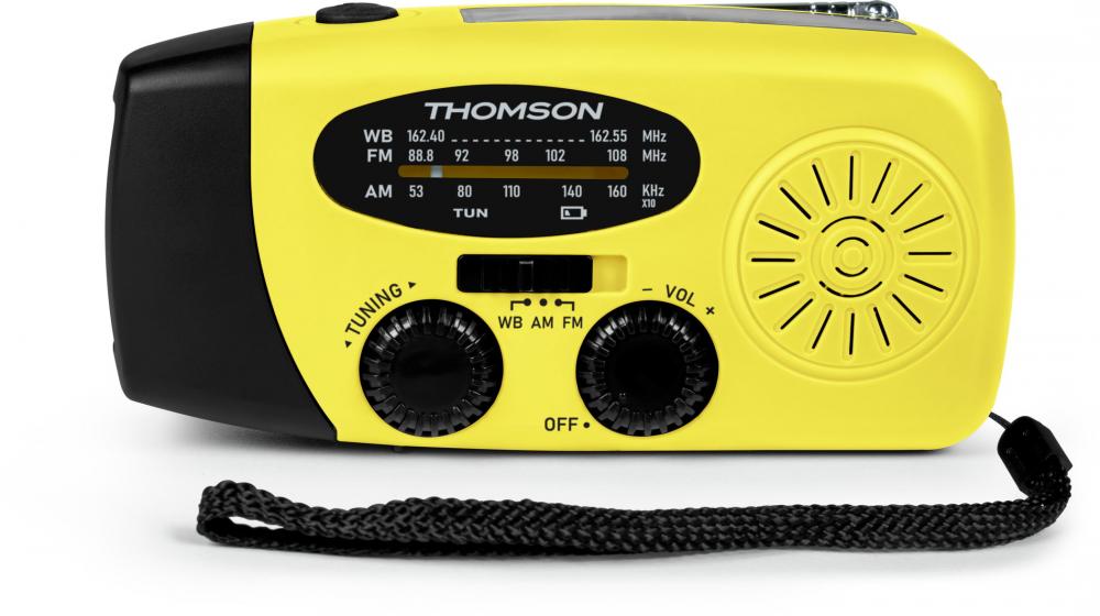 Thomson Notfallradio RT260Y Solar Taschenlampe Powerbank gelb TH390247