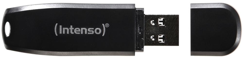 Intenso USB Stick 16GB Speicherstick Speed Line schwarz USB 3.2