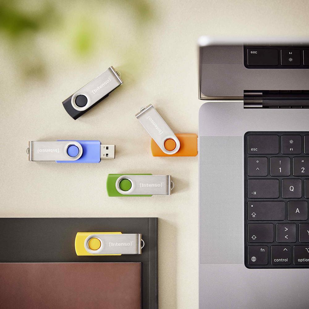 Intenso USB Stick 64GB Speicherstick Office Line USB 3.2 Gen. 1x1 USB-A 5er Pack