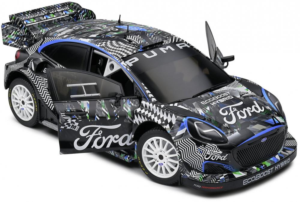 Solido Modellauto Maßstab 1:18 Ford Puma WRC schwarz 2021 S1809501