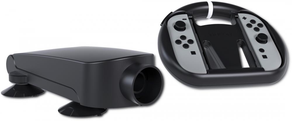 Nacon für Nintendo Switch 2 foldable Wheel klappbares Lenkrad Aufnahme Joy-Con schwarz NA028232
