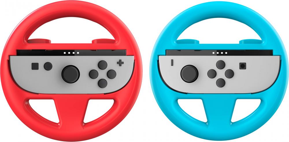 Nacon für Nintendo Switch 2 Wheel Duo Pack Lenkrad Aufnahme Joy-Con blau rot NA028249