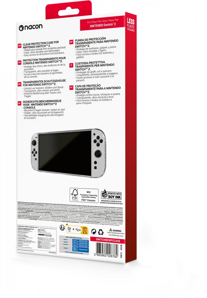 Nacon für Nintendo Switch 2 Tasche Polycarbonat Hardcase transparent NA028782
