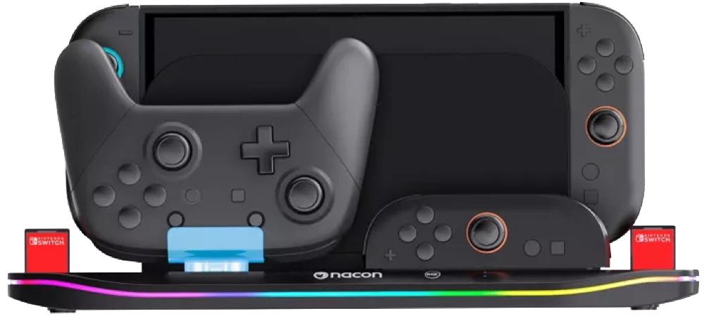 Nacon Ladegerät für Nintendo Switch 2 Charging Station XL Switch 2, Joy-Con, Pro Controller NA029093