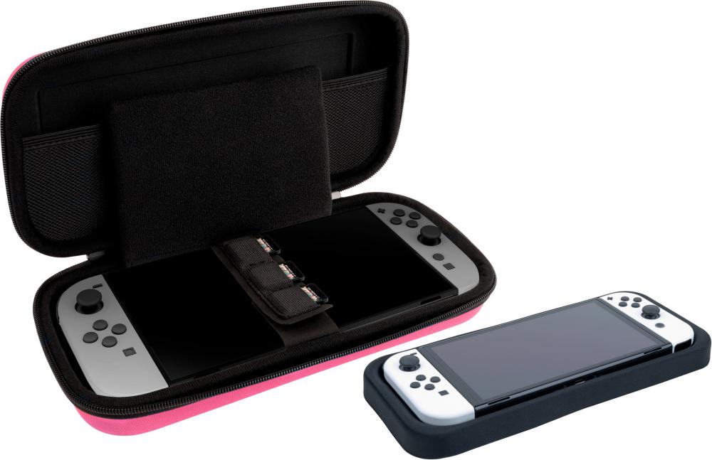 Nacon für Nintendo Switch 2 / Switch / Lite / OLED Tasche L Travel Case pink NA029581