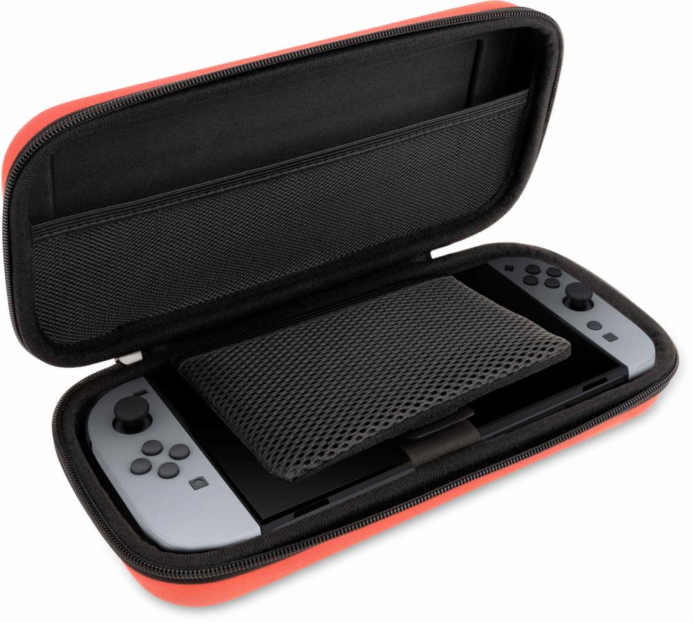 Nacon für Nintendo Switch 2 / Switch / Lite / OLED Tasche L Travel Case pastel rot NA029628