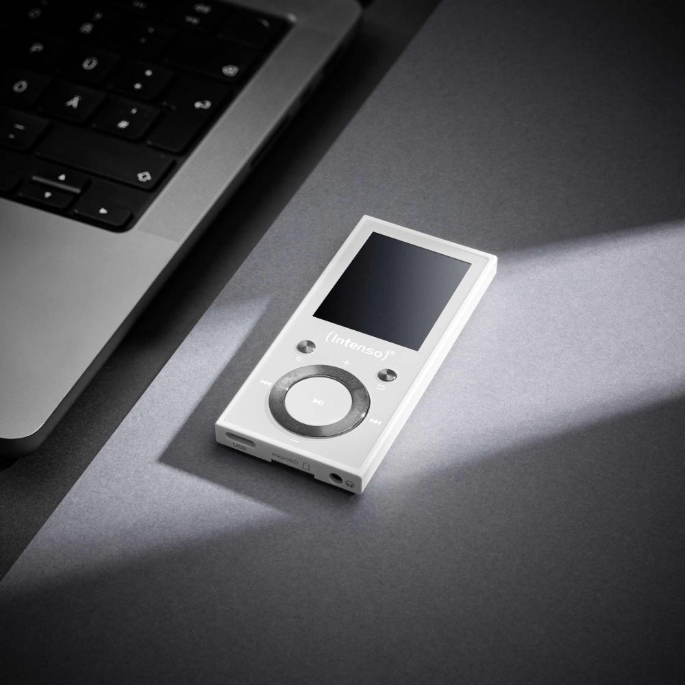 Intenso MP3 Player Video Scooter Bluetooth 64GB 1,8 Zoll Display weiß
