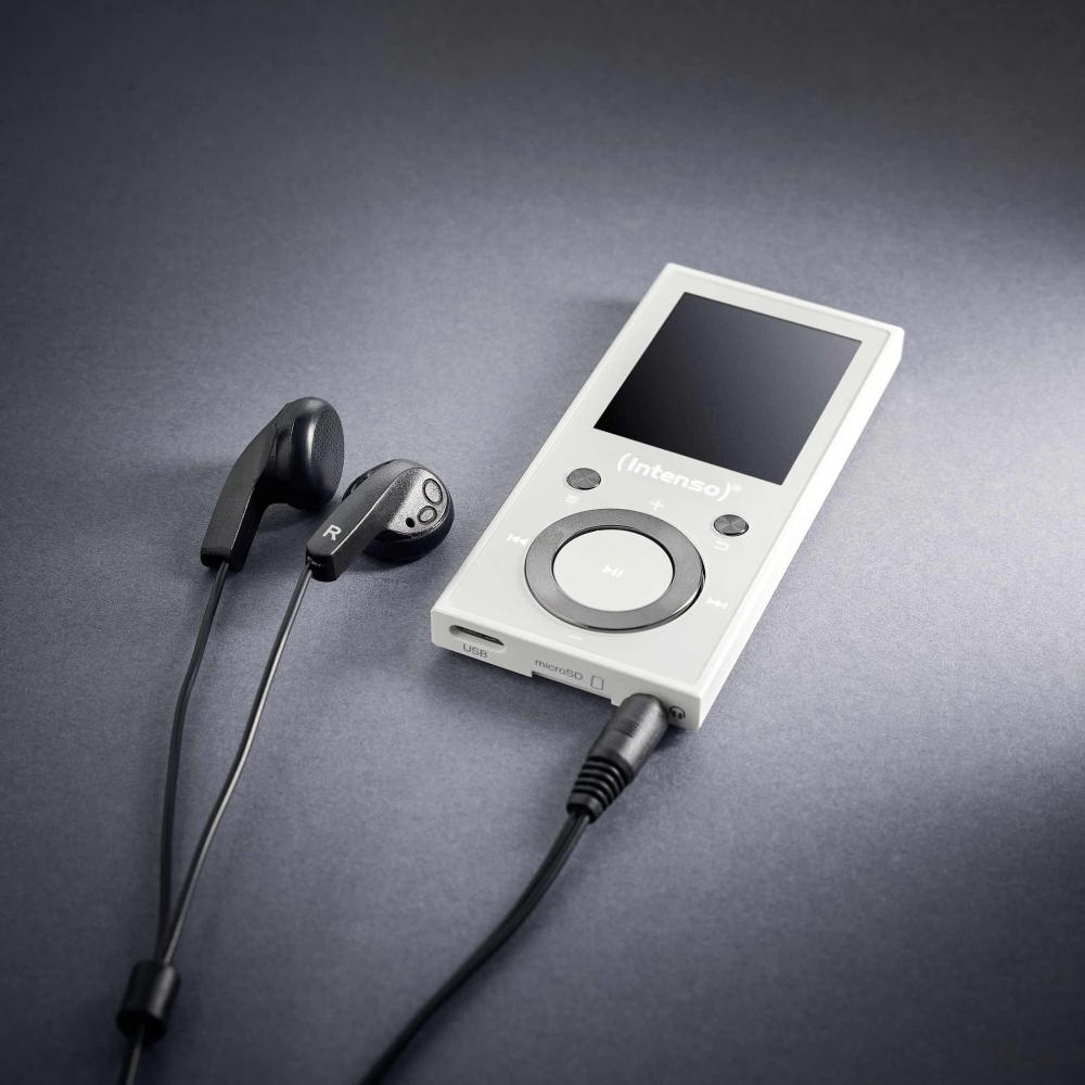Intenso MP3 Player Video Scooter Bluetooth 64GB 1,8 Zoll Display weiß