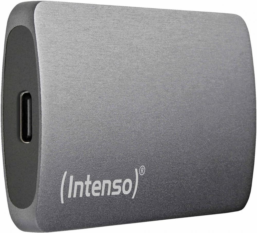 Intenso SSD externe Festplatte TX800 1,8 Zoll 500GB Typ C USB 3.2 2100 MB/s anthrazit
