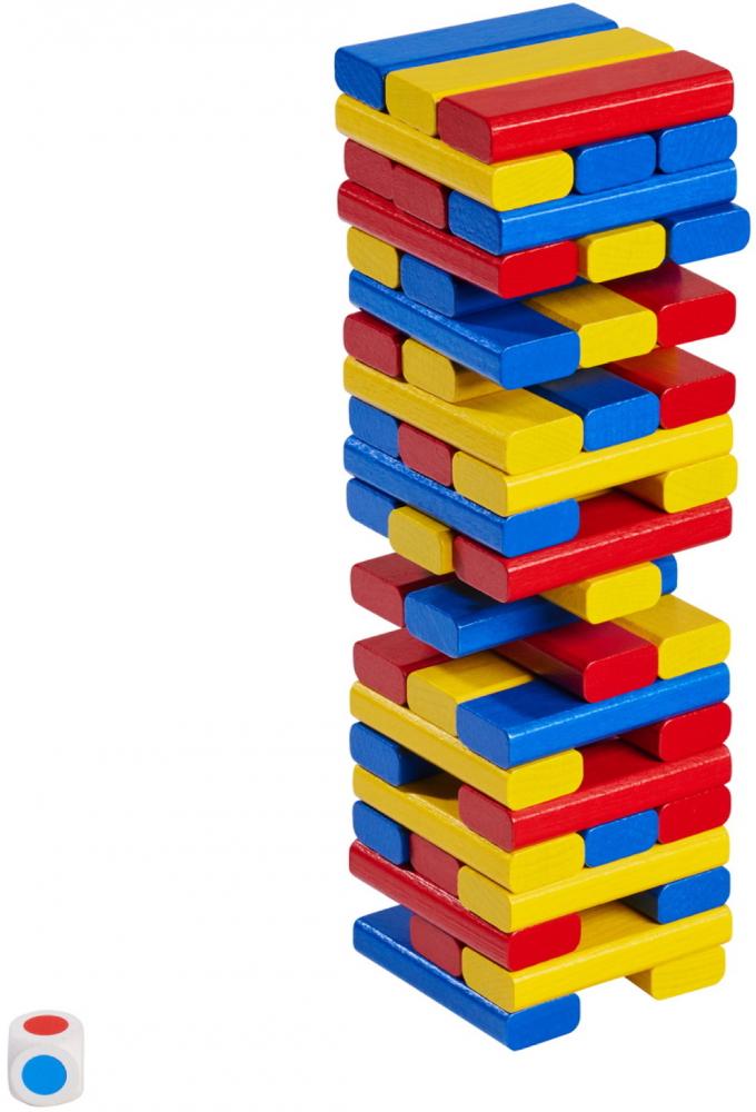 Noris Kinderspiel Geschicklichkeitsspiele 3 bunte Bausteinspiele 606012165