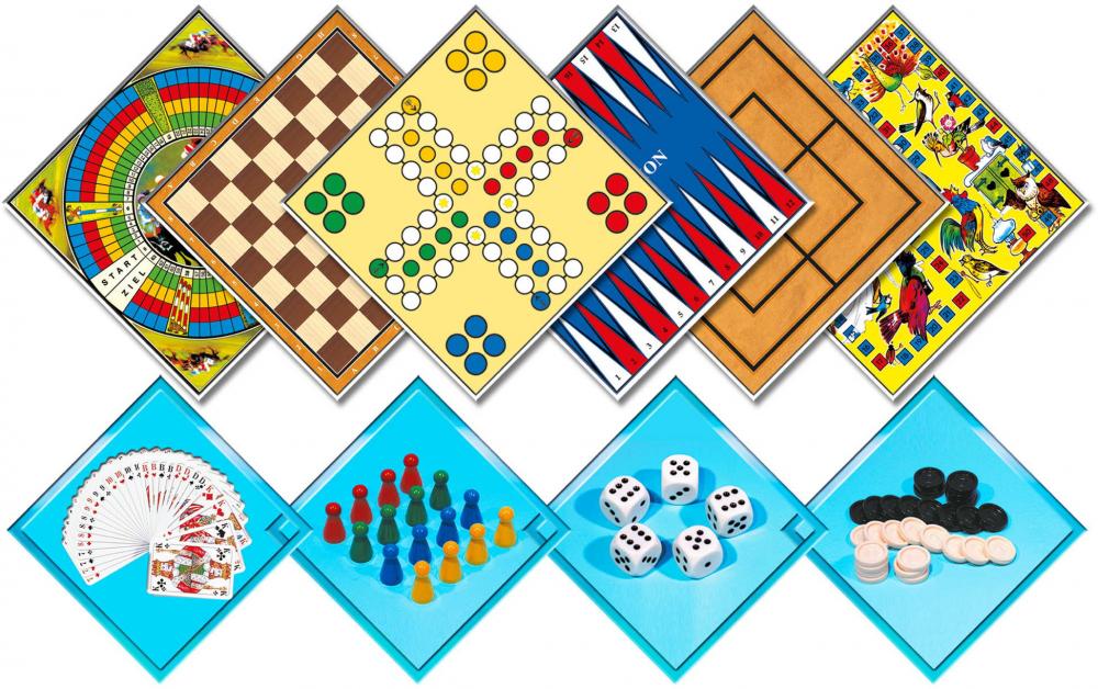 Noris Familienspiel Spielesammlung Spieleklassiker - 200 Spielmöglichkeiten 606111687