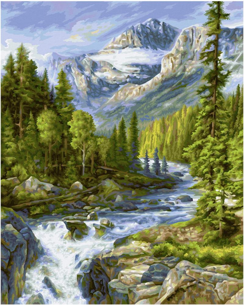 Schipper Malen nach Zahlen Master Class Premium 40x50cm Rocky Mountains 609130883
