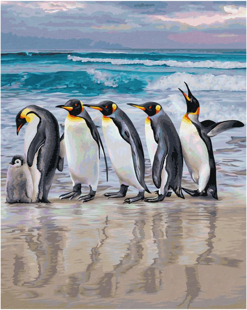 Schipper Malen nach Zahlen Master Class Premium 40x50cm Kaiserpinguine 609130887