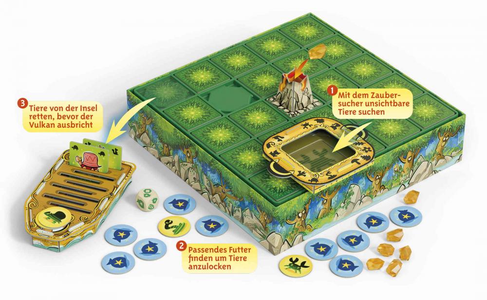 Drei Magier Kinderspiel Wettlaufspiel Die Insel der unsichtbaren Tiere 40913