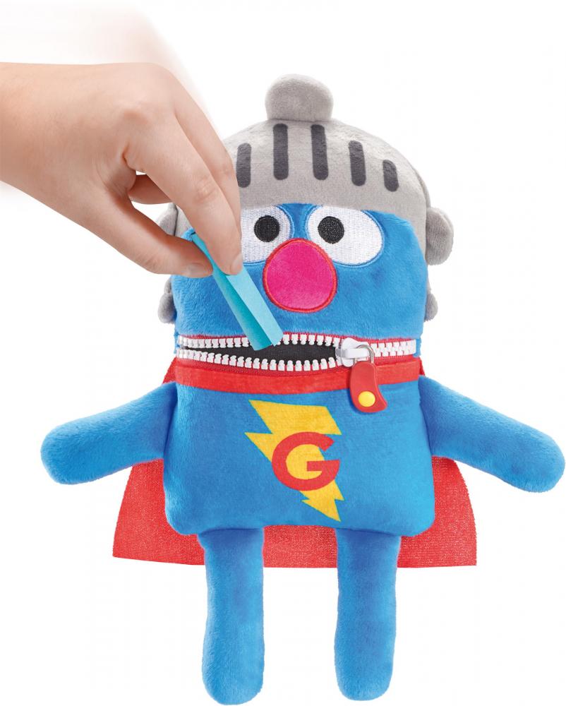Schmidt Spiele Plüsch Stofftier Sorgenfresser Sesamstrasse Super-Grobi 28 cm 42560