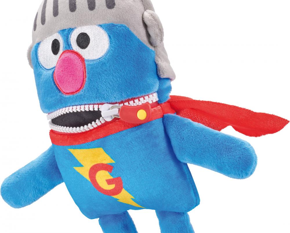 Schmidt Spiele Plüsch Stofftier Sorgenfresser Sesamstrasse Super-Grobi 28 cm 42560