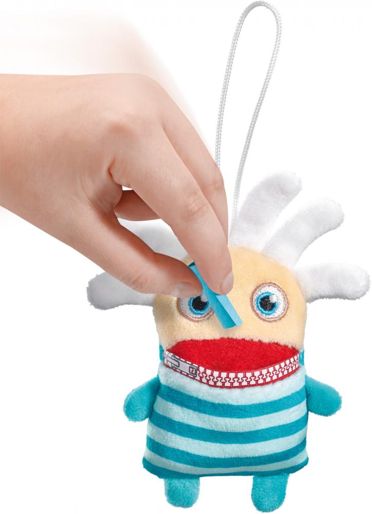 Schmidt Spiele Plüsch Stofftier Sorgenfresser Anhänger Aye-Q 10,5 cm 42666