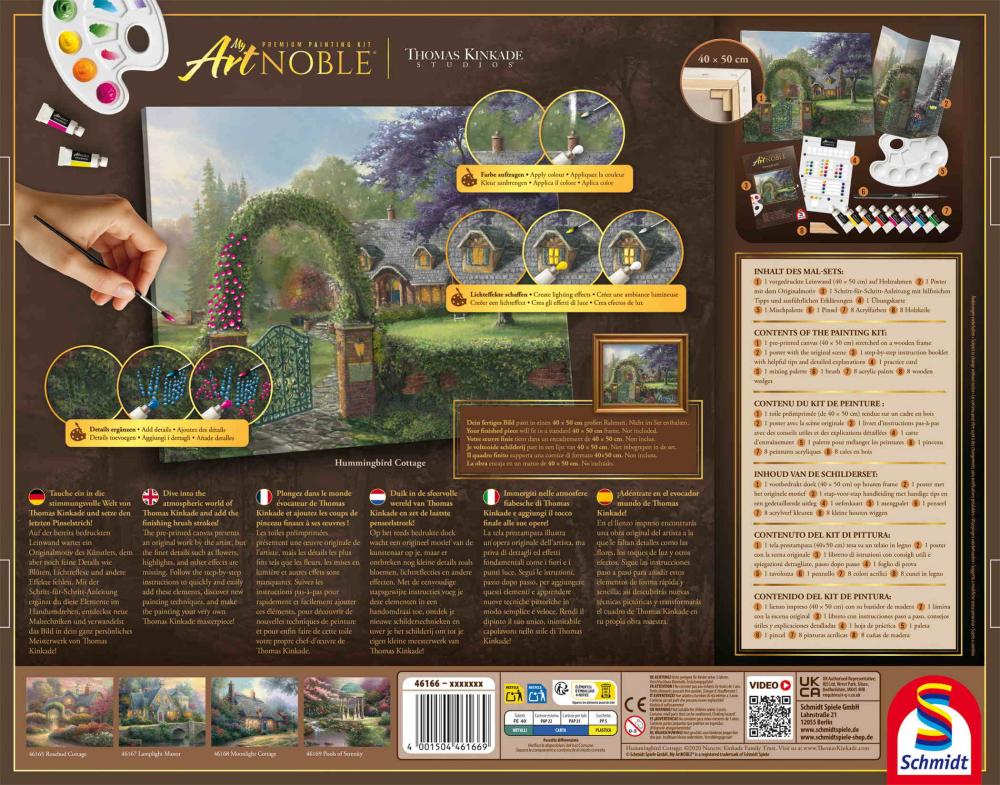 Schmidt Spiele Malen Thomas Kinkade My Artnoble Hummingbird Cottage 46166