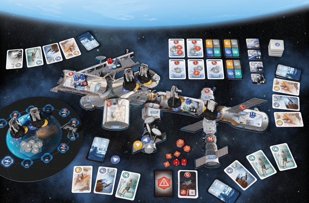 Schmidt Spiele Familienspiel Taktikspiele Mission ISS 49393