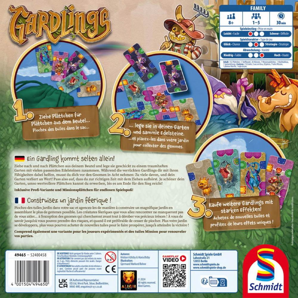 Schmidt Spiele Familienspiel Strategiespiel Gardlings 49465