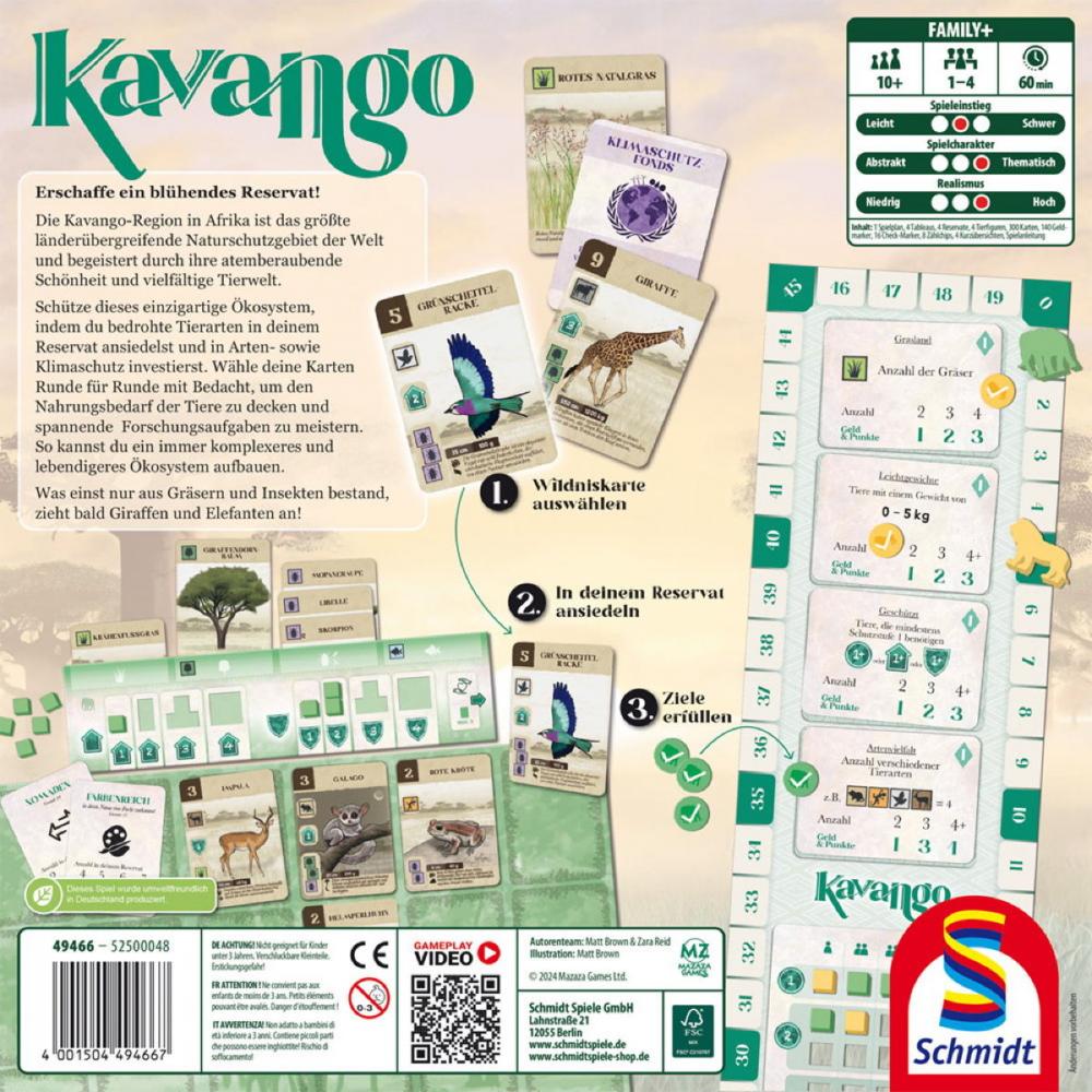 Schmidt Spiele Familienspiel Strategiespiel Kavango 49466
