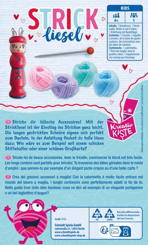 Schmidt Spiele Kreativkiste Strickliesel 51609
