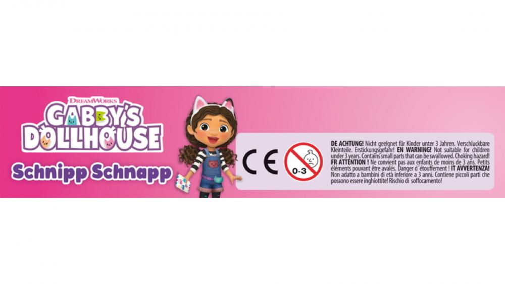 Schmidt Spiele Reisespiel Zuordnungsspiel Gabby's Dollhouse Schnipp Schnapp 51610