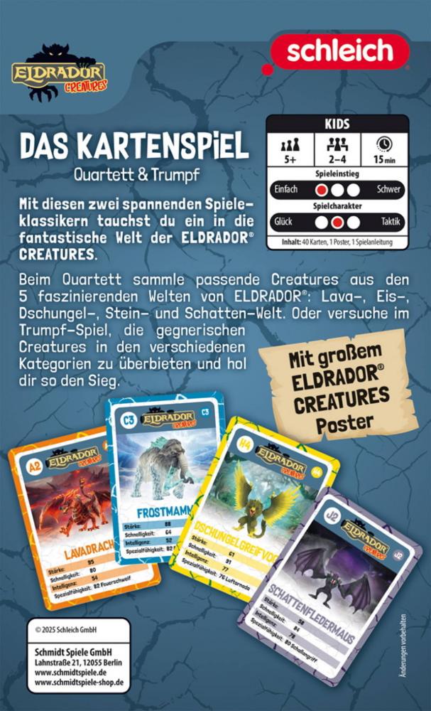 Schmidt Spiele Reisespiel Kartenspiel Schleich Eldrador Das Kartenspiel 51611