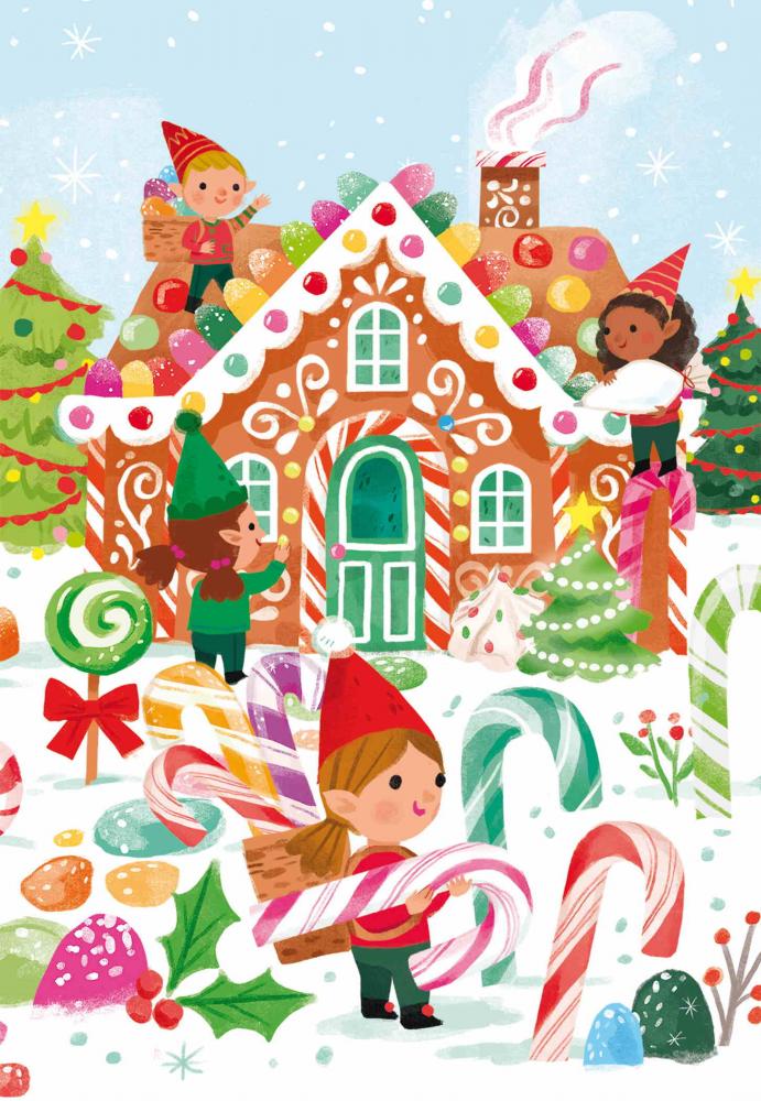 3 x 48 Teile Schmidt Spiele Kinder Puzzle Endlich Weihnachten! 55658
